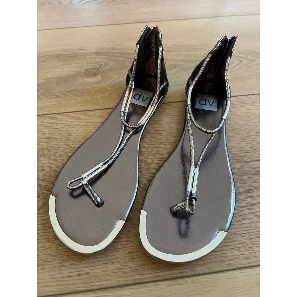 DV by Dolce Vita Brown and Cream Sandals